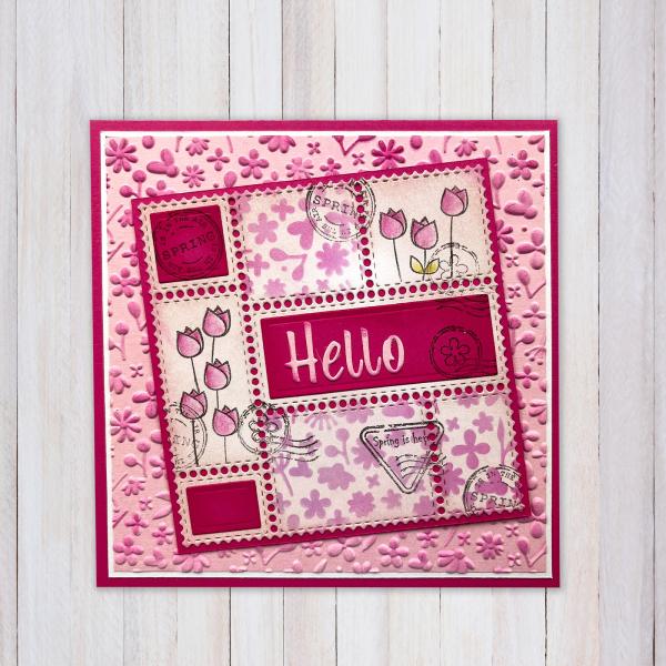 Nellie Snellen - Prägefolder "Spring Flowers" 3D Embossing Folder 