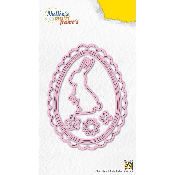 Nellie Snellen - Stanzschablone "Easter Bunny Egg" Multi Frames Dies