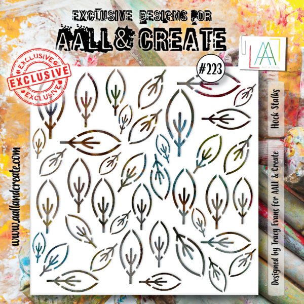 AALL and Create - Schablone 6x6 Inch "Hock Stalks "Stencil