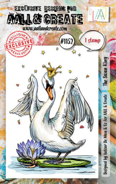 AALL and Create - Stempel A7 "The Swan King" Clear Stamps