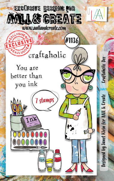 AALL and Create - Stempelset A7 "Craftaholic Dee" Clear Stamps