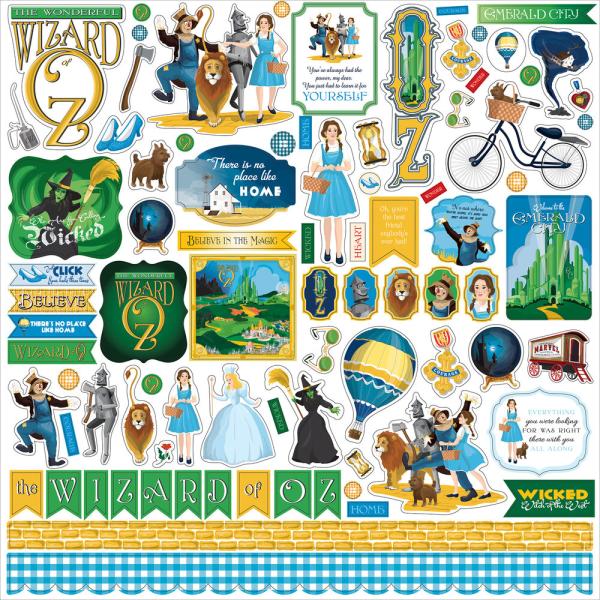 Carta Bella - Aufkleber "Wizard Of Oz 12x12 Inch" Element Stickers 