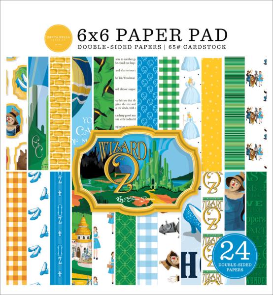 Carta Bella - Designpapier "Wizard Of Oz" Paper Pad 6x6 Inch - 24 Bogen