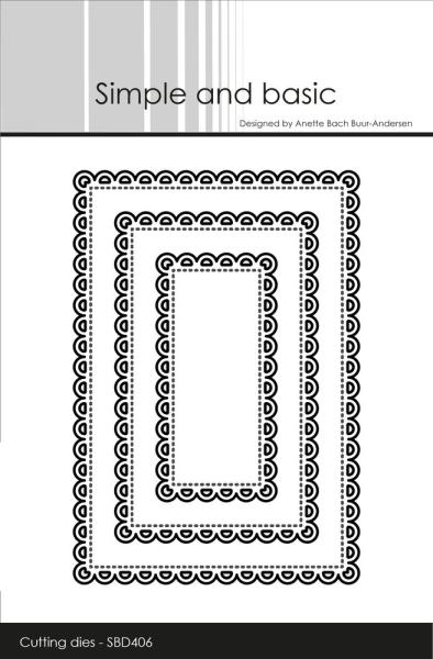 Simple and Basic - Stanzschablone 6,9x10cm "Lace Edge" Dies