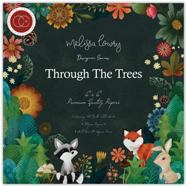 Craft Consortium - Designpapier "Through The Trees" Paper Pad 6x6 Inch - 40 Bogen