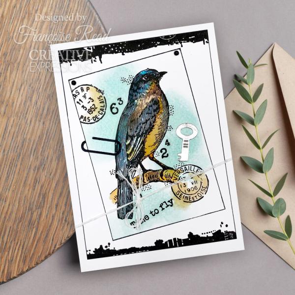 Woodware - Stempelset "Bluebird" Clear Stamps Design by Francoise Read