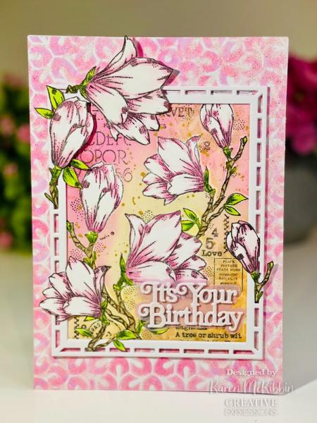 Woodware - Stempel "Spring Magnolia" Clear Stamps Design by Francoise Read