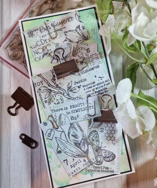 Woodware - Stempel "Sweet Pea Postcard" Clear Stamps Design by Francoise Read