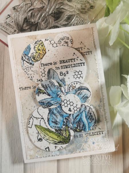 Woodware - Stempel "Sweet Pea Postcard" Clear Stamps Design by Francoise Read