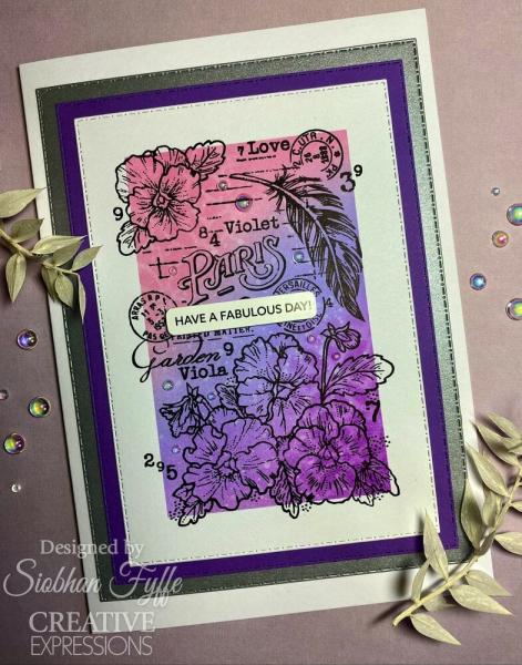 Woodware - Stempel "Viola" Clear Stamps Design by Francoise Read