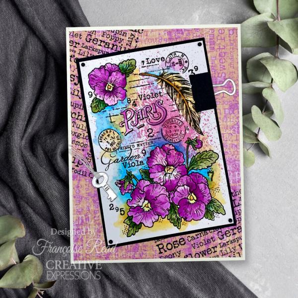 Woodware - Stempel "Flower Names" Clear Stamps Design by Francoise Read