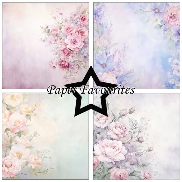 Paper Favourites - Designpapier "Watercolor Floral" Paper Pack 6x6 Inch - 24 Bogen