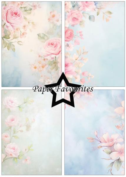 Paper Favourites - Designpapier "Watercolor Floral" Paper Pack A5 - 24 Bogen