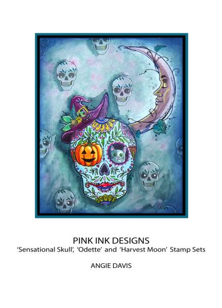 Pink Ink Designs - Stempelset "Sensational Skull" Clear Stamps