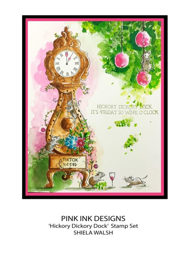 Pink Ink Designs - Stempelset "Hickory Dickory Dock" Clear Stamps