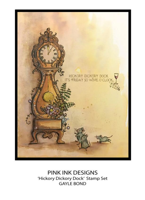 Pink Ink Designs - Stempelset "Hickory Dickory Dock" Clear Stamps