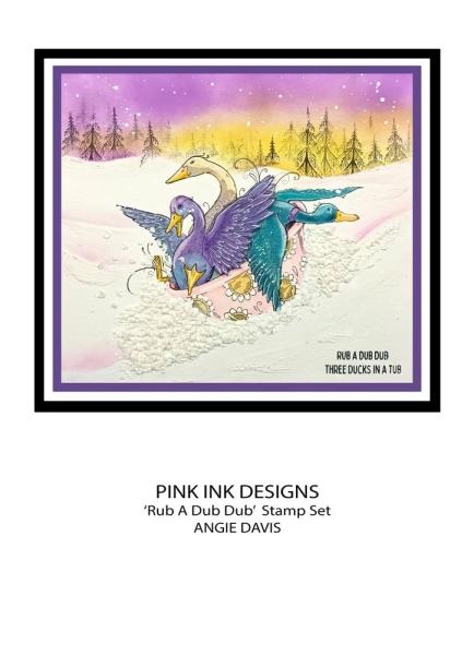 Pink Ink Designs - Stempelset "Rub A Dub Dub" Clear Stamps