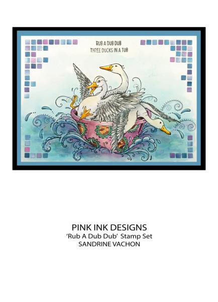 Pink Ink Designs - Stempelset "Rub A Dub Dub" Clear Stamps