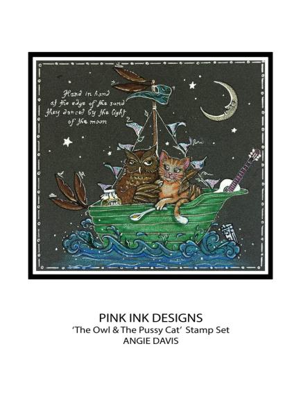 Pink Ink Designs - Stempelset "The Owl & The Pussycat" Clear Stamps