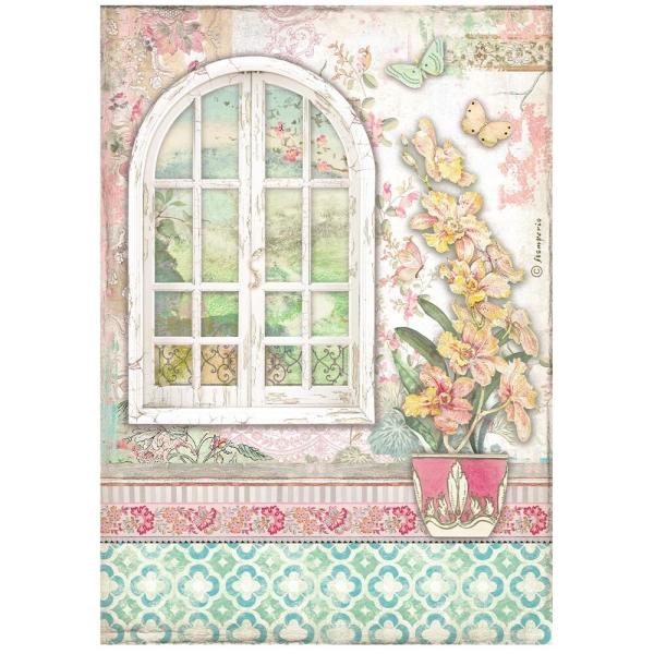 Stamperia - Decopatch Papier "Window" Decoupage A4 - 6 Bogen  