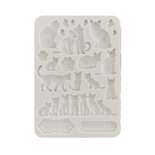 Stamperia - Gießform A5 "Cats" Soft Mould 