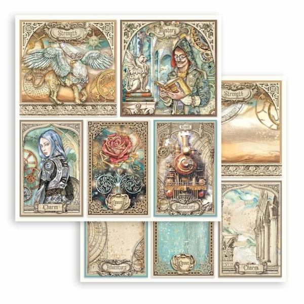 Stamperia - Designpapier "Sir Vagabond in Fantasy World" Paper Pack 8x8 Inch - 10 Bogen