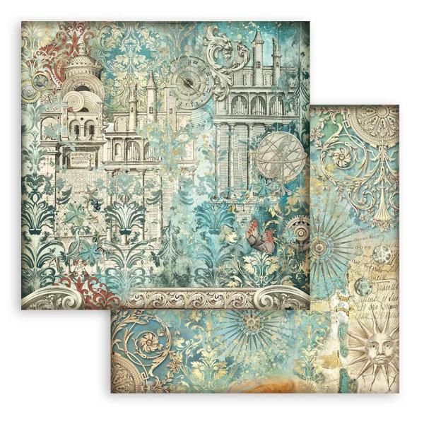 Stamperia - Designpapier "Sir Vagabond in Fantasy World Maxi Background" Paper Pack 12x12 Inch - 10 Bogen