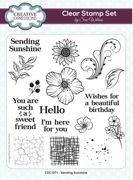 Creative Expressions - Stempelset A5 "Sending Sunshine" Clear Stamps