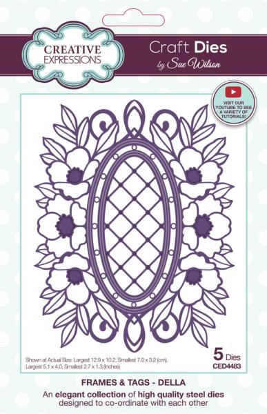 Creative Expressions - Stanzschablone "Frames & Tags Della" Craft Dies Design by Sue Wilson