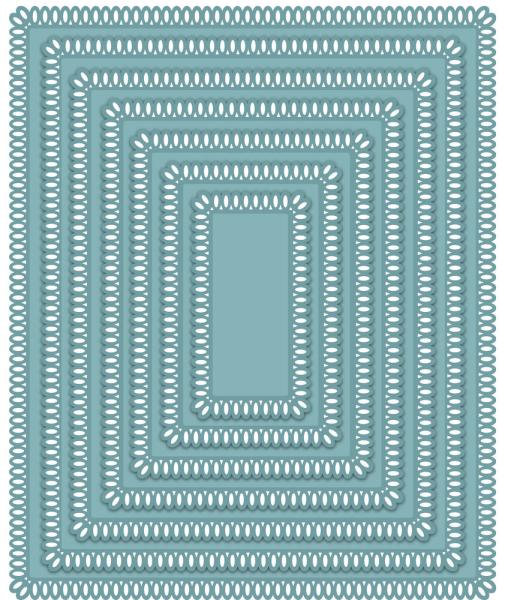 Creative Expressions - Stanzschablone "Noble Looped Rectangles" Craft Dies Design by Sue Wilson