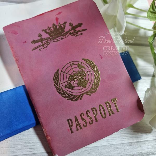 Creative Expressions - Stempelset "Passport" Clear Stamps 6x8 Inch Design by Taylor Made Journals