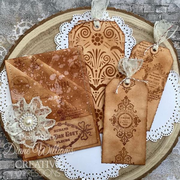 Creative Expressions - Stempelset "Passport" Clear Stamps 6x8 Inch Design by Taylor Made Journals