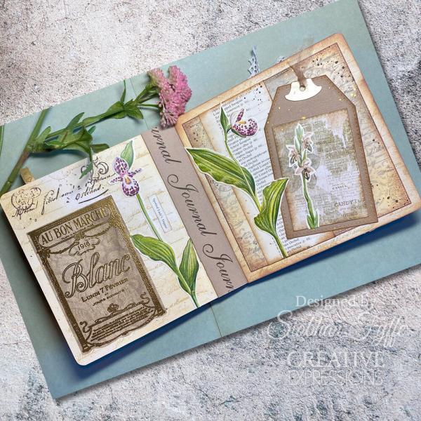 Creative Expressions - Schablone 6x6 Inch "Garden Trellis" Stencil Design by Taylor Made Journals