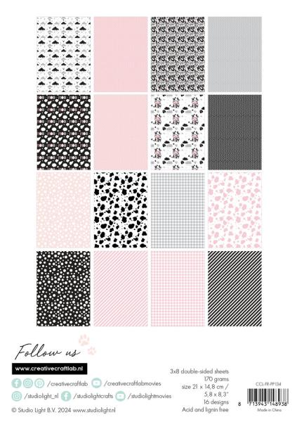 Creative Craft Lab - Studio Light - Friendz Designpapier "Moo-Rvelous " Paper Pack 21x14,8 cm - 36 Bogen