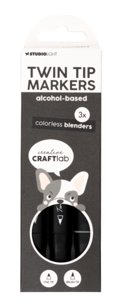 Creative Craft Lab - Studio Light - Alkoholmarker "Colorless Blenders" Twin Tip Markers