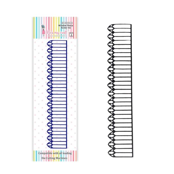 Dress My Craft - Stanzschablone "Border Window Fence" Dies