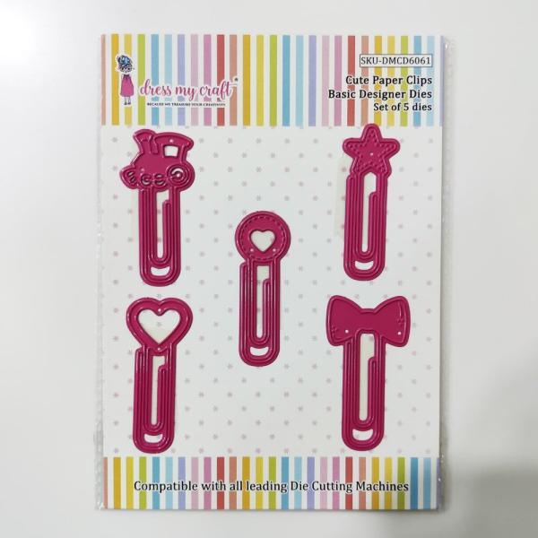 Dress My Craft - Stanzschablone "Cute Paper Clips" Dies