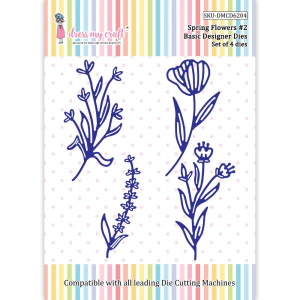 Dress My Craft - Stanzschablone "Spring Flowers #2" Dies