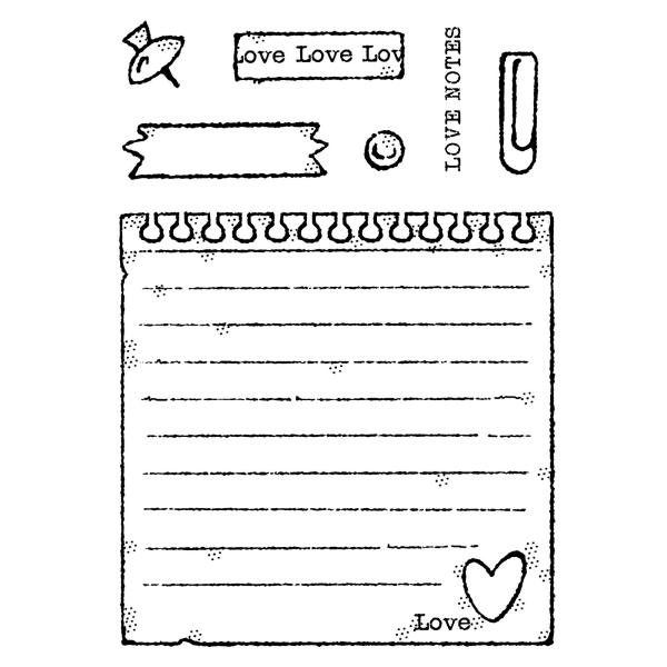 Woodware - Stempel "Love notes" Clear Stamps