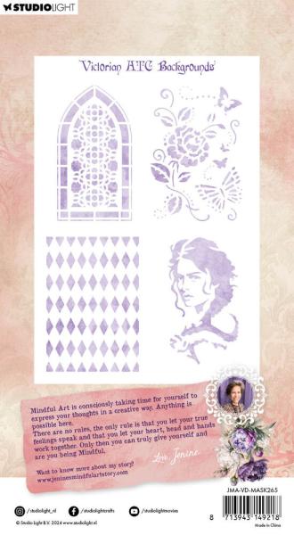 Studio Light - Schablone "Victorian ATC Backgrounds" Stencil  