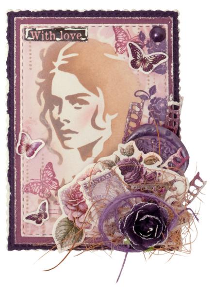 Studio Light - Schablone "Victorian ATC Backgrounds" Stencil  