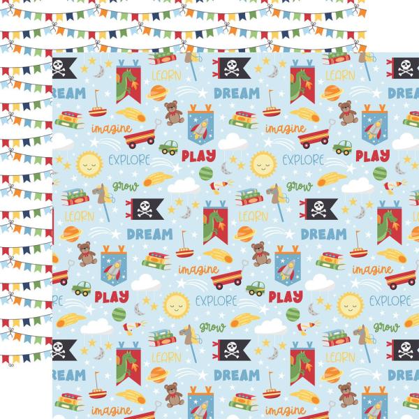 Echo Park - Designpapier "My Little Boy" Collection Kit 12x12 Inch - 12 Bogen