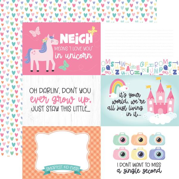 Echo Park - Designpapier "My Little Girl" Paper Pack 6x6 Inch - 24 Bogen