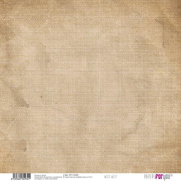 Papers For You - Leinwandpapier "Wild West" Paper Pack Canvas 30,5x31 cm - 8 Bogen 