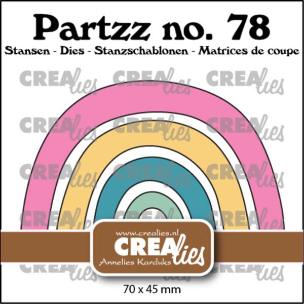 Crealies - Stanzschablone "No. 79 Rainbow" Partzz Dies