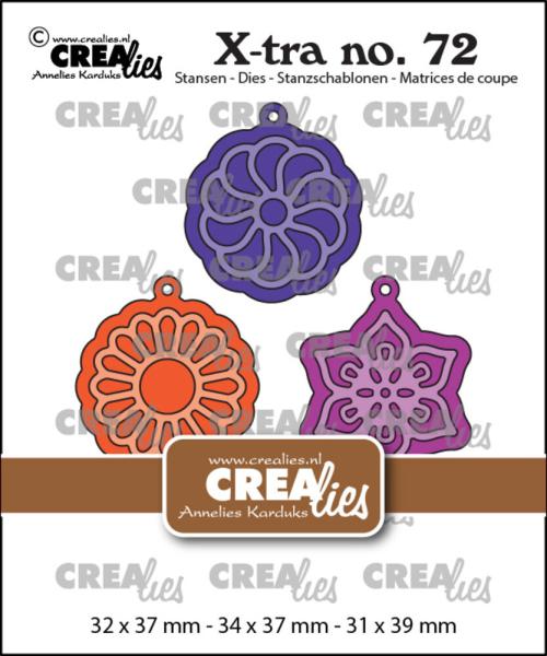 Crealies - Stanzschablone "No. 72 Charms D: Flowers" X-tra Dies