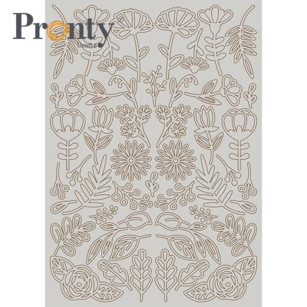 Pronty Crafts "Flowers" Chipboard