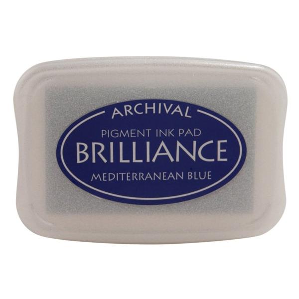 Tsukineko - Brilliance Ink Pad "Mediterranean Blue" Pigment Stempelkissen