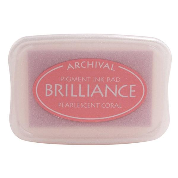 Tsukineko - Brilliance Ink Pad "Pearlescent Coral" Pigment Stempelkissen