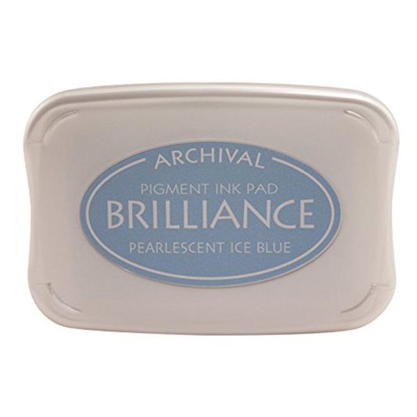 Tsukineko - Brilliance Ink Pad "Pearlescent Ice Blue" Pigment Stempelkissen